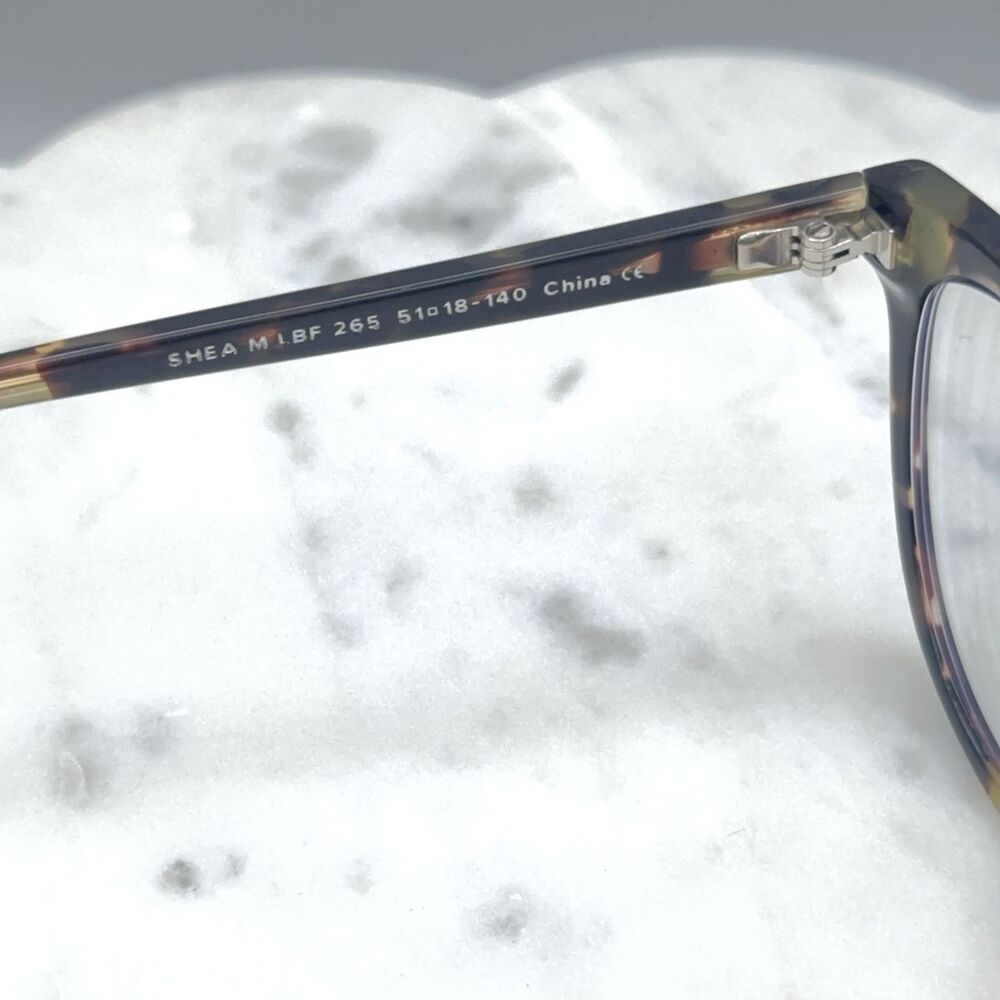 Warby Parker SHEA M LBF Burnt Lemon Cat Eye Tortoise Glasses Frame Onl 51-18-140 - Picture 4 of 9